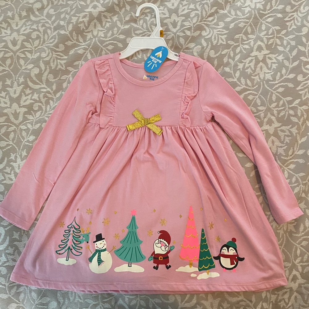 NWT 3T Lightening Bug Christmas Dress